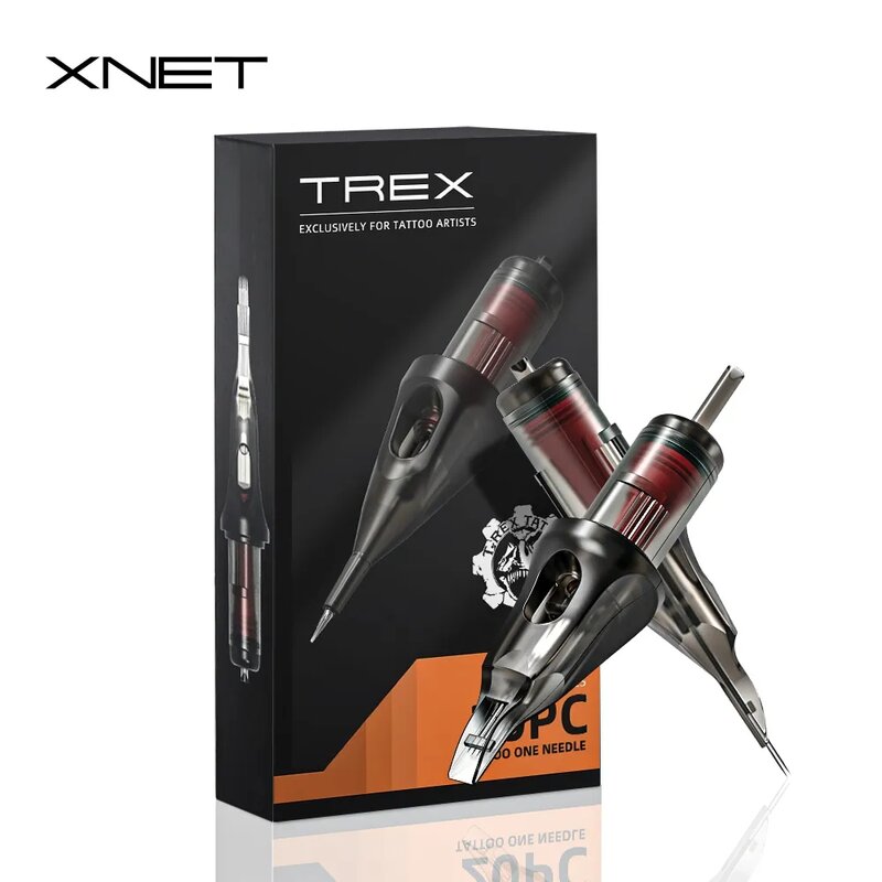 XNET NB Tattoo Cartridge Needles RL RS RM M1 Disposable Sterilized Safety Tattoo Needle for Cartridge Machines Grips