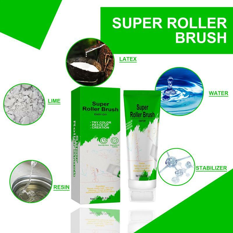 Wall Surfaces Hole Fill Wall Mending Agent Interior Wall Repair Paint Roller Brush for Wall Stain Remover Wall Repair Cream
