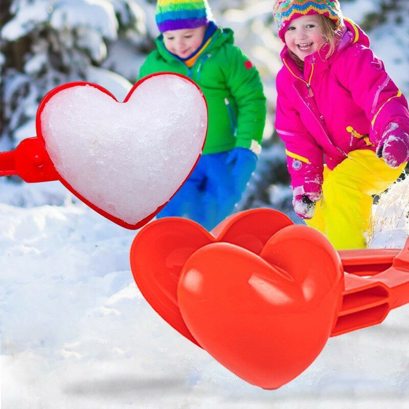 متعددة شكل كرة الثلج صانع كليب الأطفال في الهواء الطلق البلاستيك الشتاء الثلوج الرمال أدوات قولبة ل كرة الثلج مكافحة في الهواء الطلق متعة ألعاب رياضية