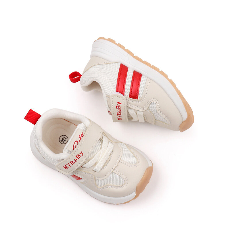 Scarpe sportive comode per neonate scarpe da bambino in tinta unita antiscivolo con fondo morbido