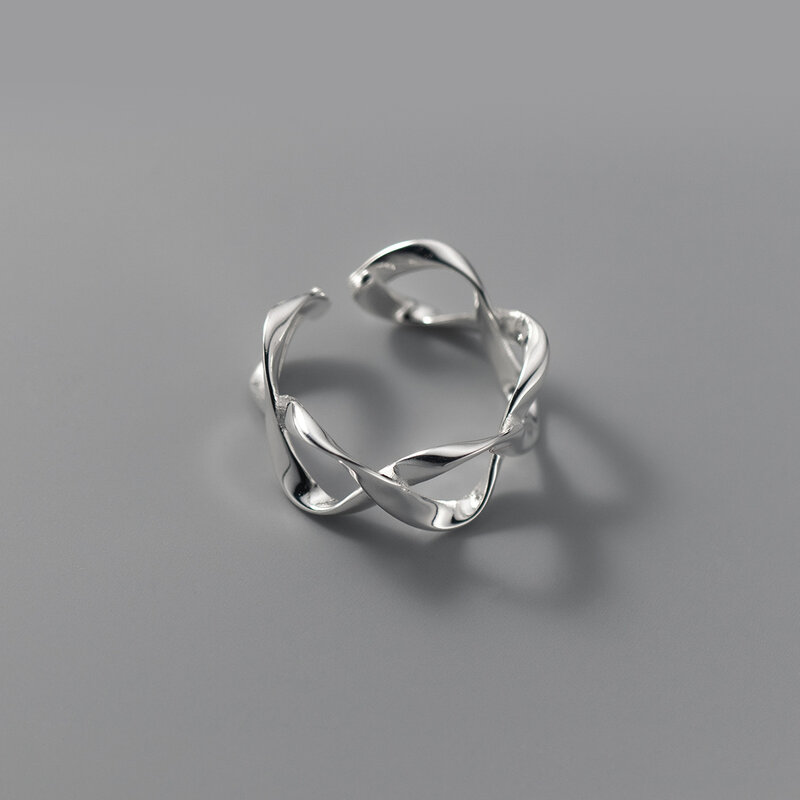 925 anéis de geometria de prata esterlina para mulheres, jóias vintage do casamento, acessórios de alta qualidade, jóias por atacado, novo