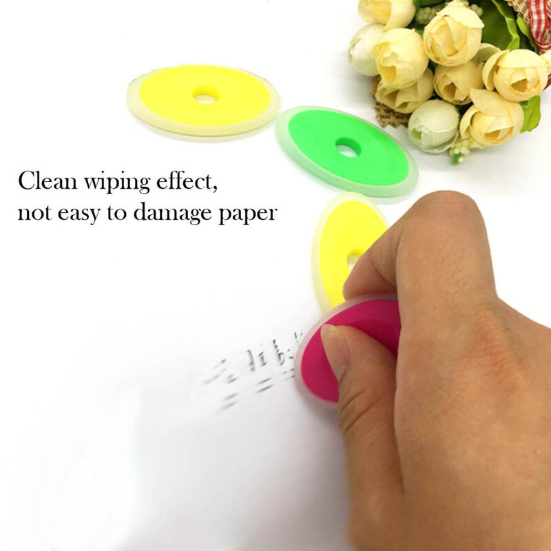 Neuheit Gummi Radiergummi Kreative Oval Tinte Radiergummi Reibung Löschbaren Stift Schreibwaren Schule Büro Liefert Geschenk Für Kinder