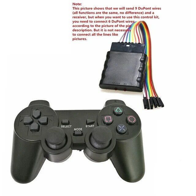 Joystick per Gamepad Wireless 2.4g per Controller Ps2 con ricevitore Dualshock Gaming Joy per Arduino Robot Kit fai da te Kit programmabile