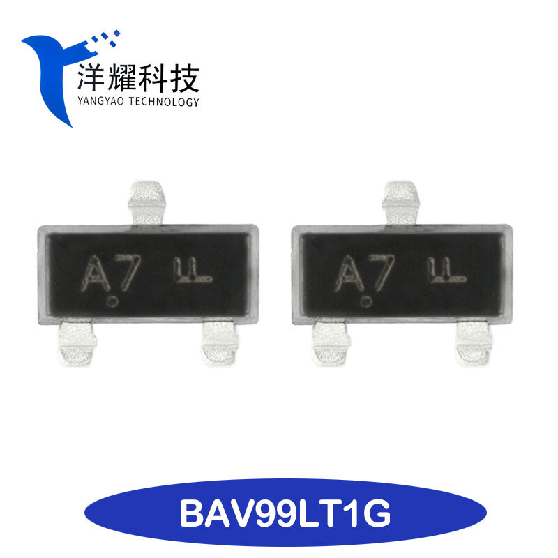 Original novo bav99lt1g tela de impressão a7w switch transistor sot-23