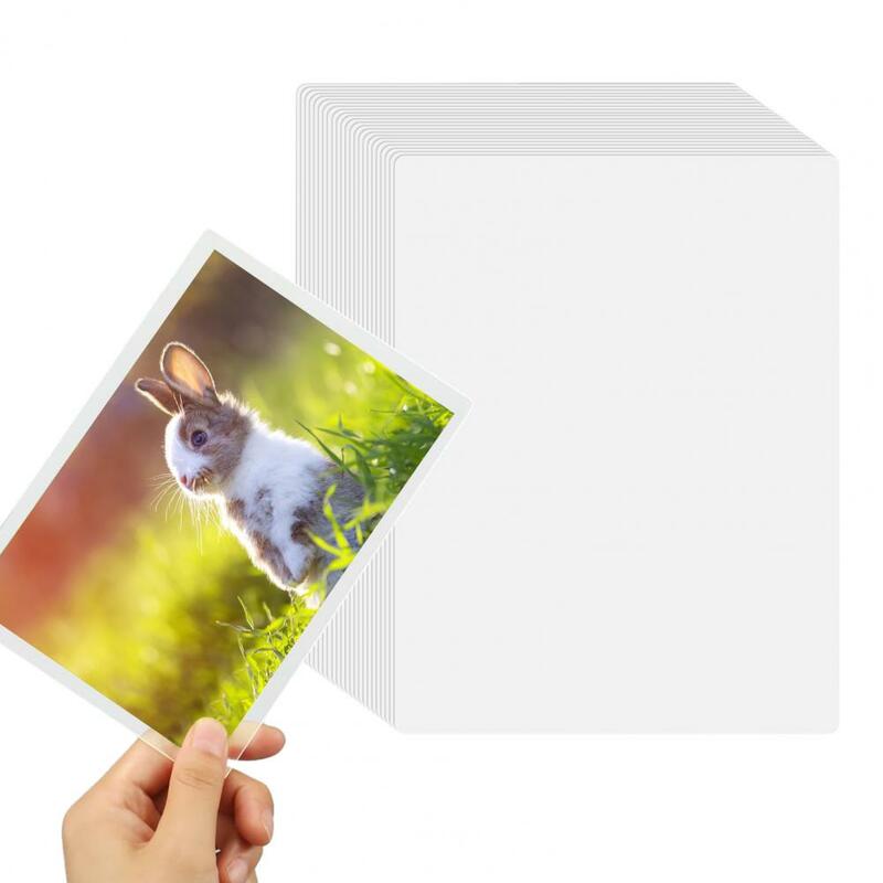 Transparent Laminating Film 100pcs Laminating Sheets for Thermal Laminating Machine Universal Plastic Paper Pouches for Office