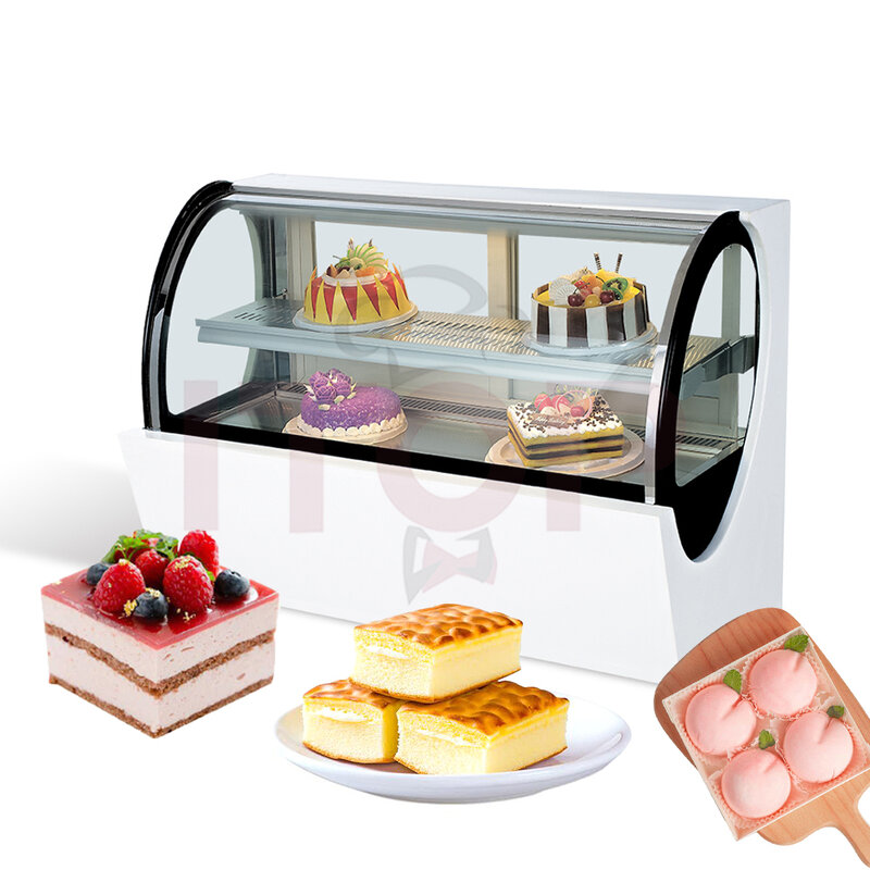 Cake Pizza Fruit Burger Display Case Bakery Pastry Cake Stand up Display Refrigerator Ice Cream Freezer Container