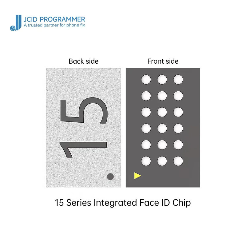 JC Dot Projector Chip JCID Face Universal Integrated IC dot matrix lattice ic สำหรับ iPhone X-12 13 14 15 iPad Pro 3/4 Face ID ซ่อม JCID Romeo2 Self-Designed Face ID Chip-2ndGen ไม่ต้องมีชิมเมอร์ อัพเกรดใหม่ด้วยชิป