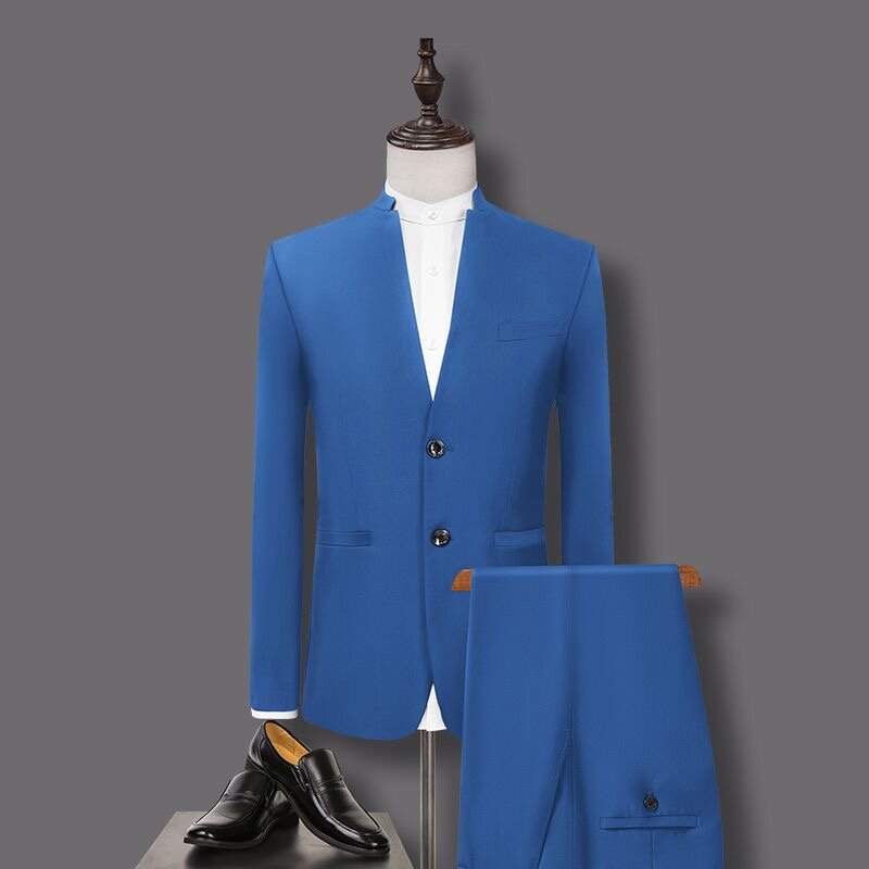 Xx508 traje chino, chaqueta de cuello alto, vestido chino, coro, mejor rendimiento para hombre