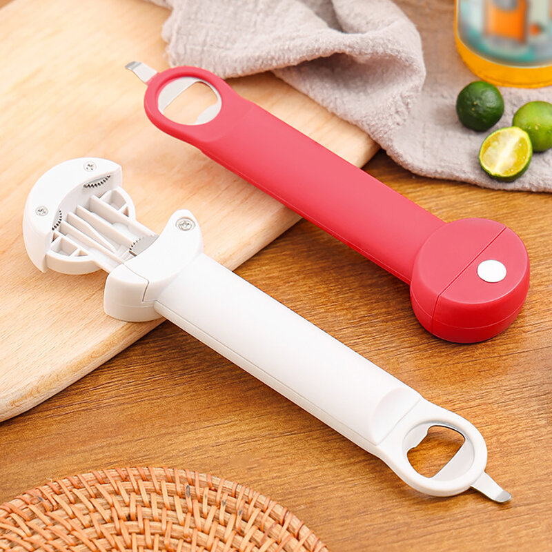 1PC 3-in-1 Can Opener Home Use Multifunction Bottle Opener Kitchen Tools Accessories Magnetic Bottle Opener