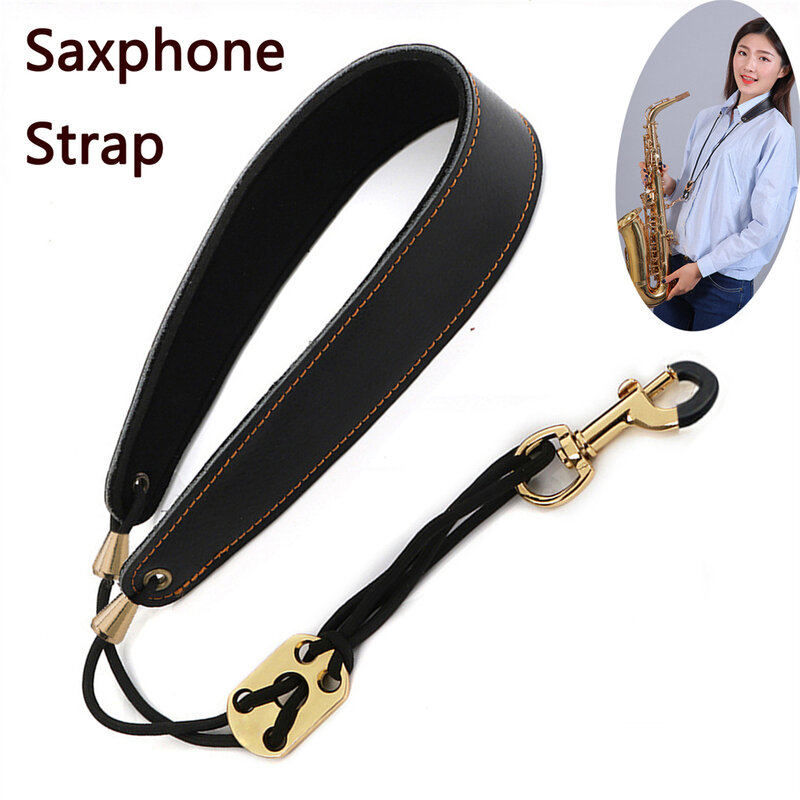 KÈN Saxophone Dây Da Saxophone Dây Buộc Dây Đeo Cổ Bảo Vệ Cổ Cho Soprano Giọng Tenor Alto Baritone Sax Dụng Cụ Âm Nhạc