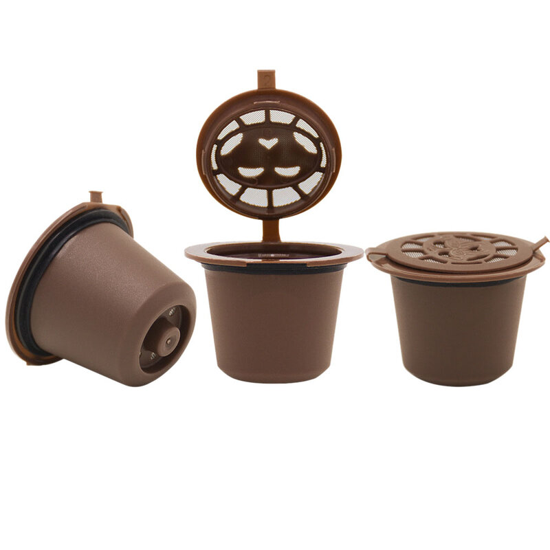 5/buah Filter baja tahan karat kapsul kopi dapat digunakan kembali untuk mesin Nespresso (B)