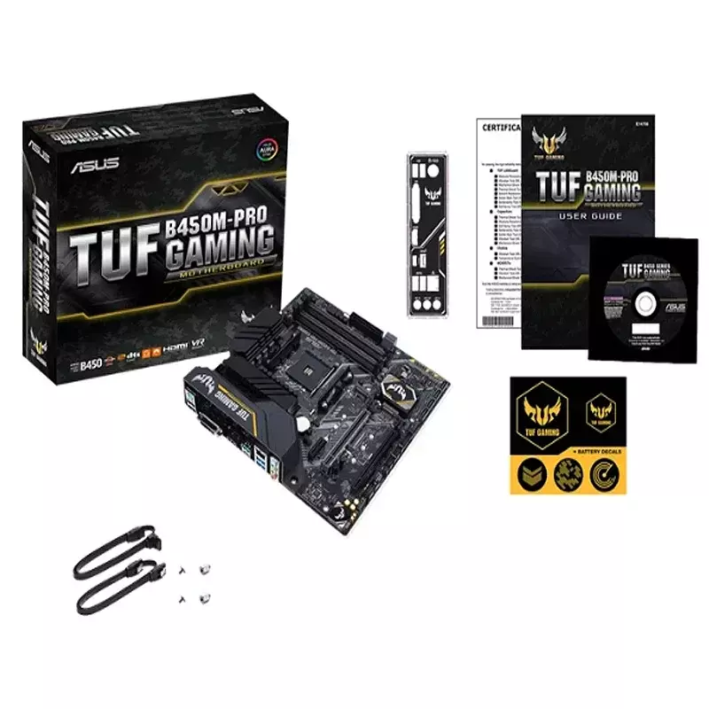 Placa-mãe TUF B450M-PRO Gaming, 64GB, AM4 DDR4, Micro ATX, B450 Mainboard, 100% testado, totalmente trabalho