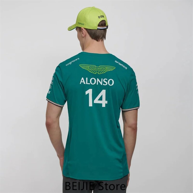 애스턴 마틴 2023 F1 팀 티셔츠, 스페인 레이싱 드라이버 페르난도 알론소 14, 산책 18, 3D 키즈 티셔츠, 핫 세일
