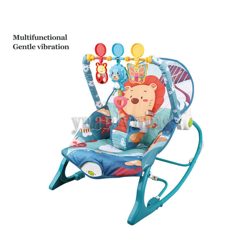 Chaise à bascule multifonctionnelle pour nouveau-né, bascule bébé 2 en 1 avec musique, adaptée aux 0-3 ans, cadeau bébé