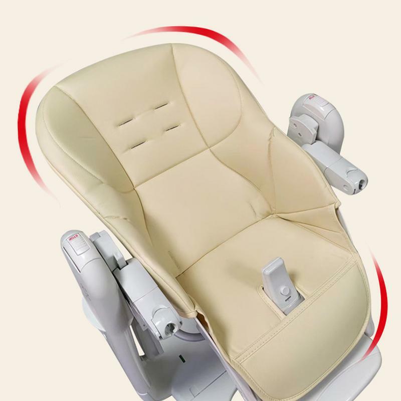 Wysokiej poduszki na siedzenie krzesła miękka skóra PU fotelik dla dziecka pokrywa ochronna nowych rodziców prezent na wysokie krzesełko Tatuamia