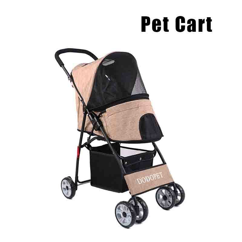 Foldable Pet Cart 2023 New Fashion Dog Outgoing Cart Small Dog Walking Cart Cat Small Cart Lightweight Pet Stroller Hot Sale