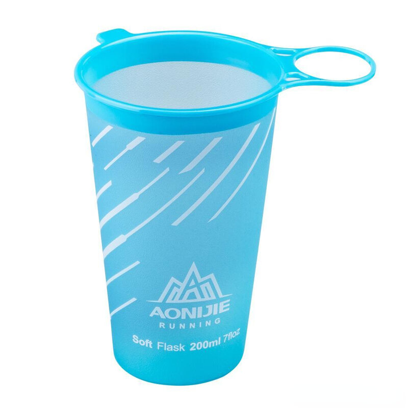AONIJIE 250ml 500ml Soft Flask pieghevole bottiglia d'acqua pieghevole TPU BPA-Free per la corsa pacchetto di idratazione marsupio gilet SD09 SD10