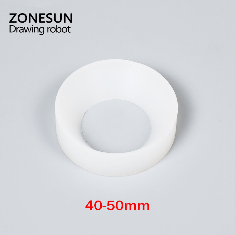 ZONESUN Cap screwing chuck Plastic bottle cap adoptor of capping machine silicone capping chuck Rotary Capping Machine 10-50mm