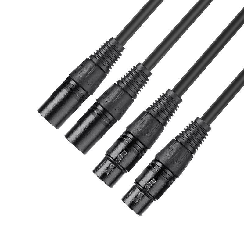 Cable plateado de cristal 5N OCC de alta gama con enchufe XLR chapado en rodio, Audio Hifi 2XLR a 2XLR, Cable de Audio para audiófilos