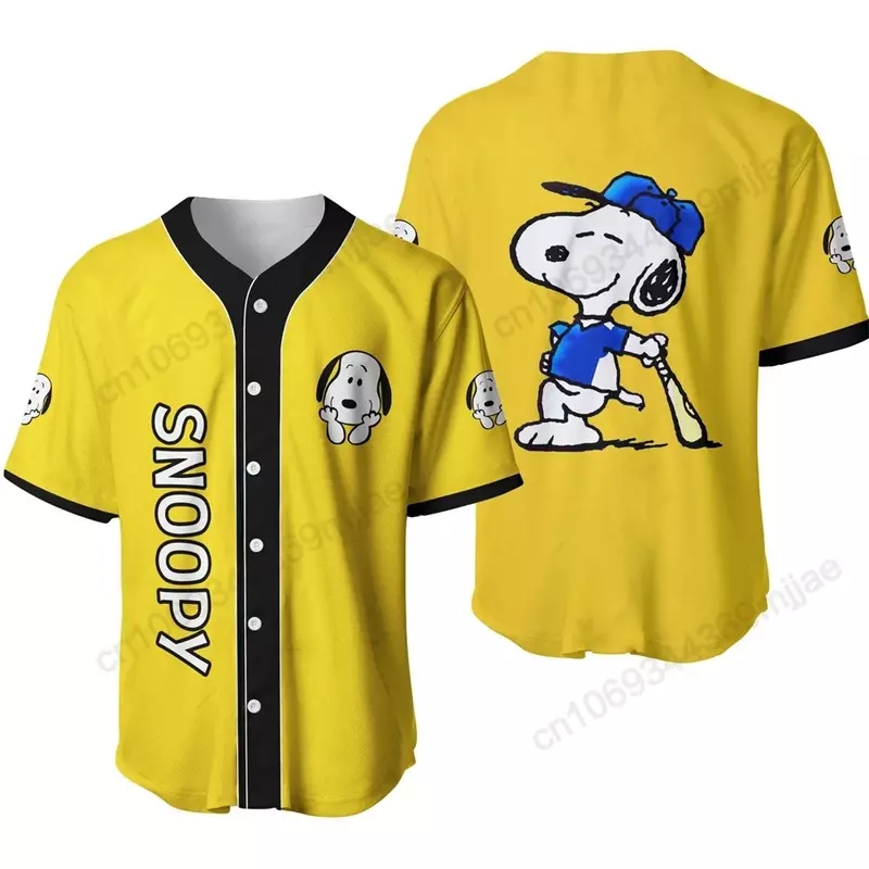 Camiseta de béisbol con mangas para mujer, Top corto con botones, Tops Y2k, ropa coreana, moda Harajuku