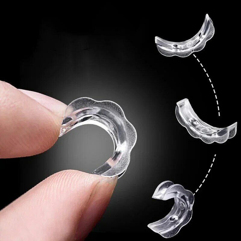 Anello trasparente regolazione della dimensione dell'anello ridimensionatore dito delle donne anello allentato dimensioni ridurre l'adesivo invisibile Set di strumenti per gioielli da cucito fai da te trasparente