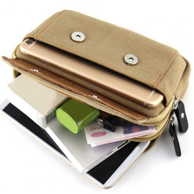 Поясная сумка с защитой от царапин, кошелек с несколькими карманами, брызгозащищенный уличный держатель для телефона