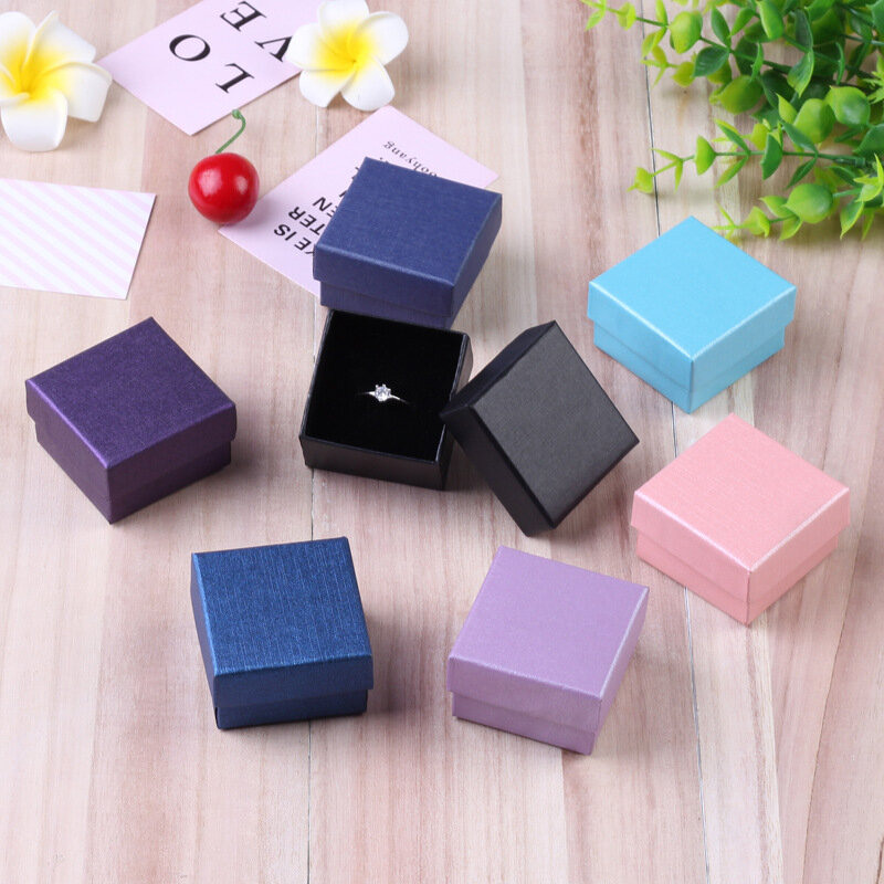 10pcs Small Travel Jewelry Box Storage Organizer Packaging Case Portable Mama Earring Ring Necklace Jewellery Tray Organizer