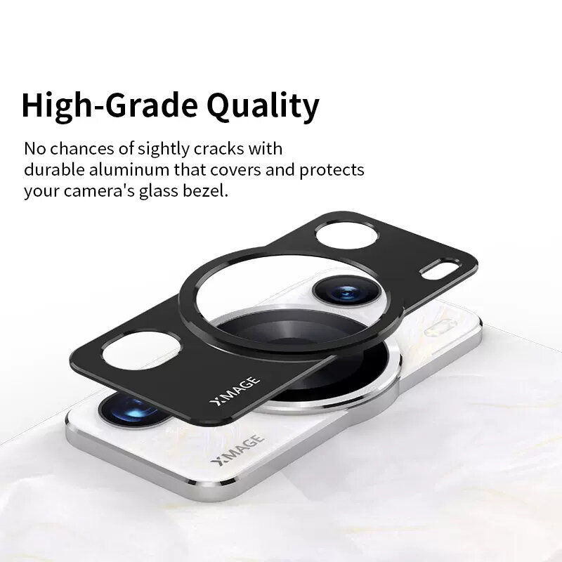 Back Camera Lens Protective Metal Ring Case for Huawei P60 Art P60Pro Rear Screen Protector Cover