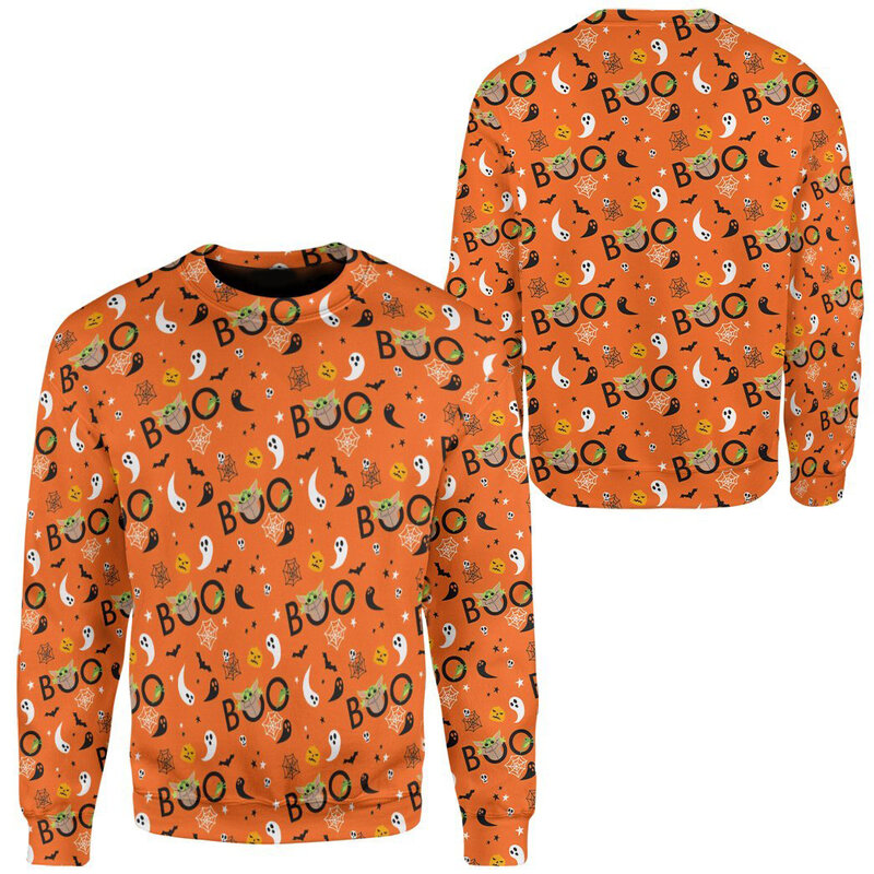 Martwy i Pitbull Halloween 3D wszystko nadrukowane męska bluza jesień Unisex wycięcie pod szyją sweter z długim rękawem TDD70