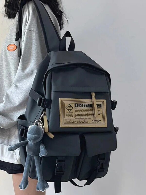Школьный портфель для женщин и студентов колледжа, водонепроницаемый дорожный рюкзак для учеников младшей и старшей школы, брендовый большой для мужчин