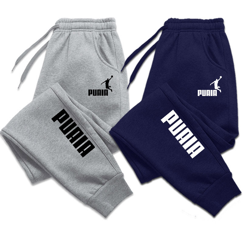 Celana pria musim gugur dan musim dingin baru dalam pakaian pria celana kasual olahraga Jogging baju olahraga Harajuku celana Streetwear