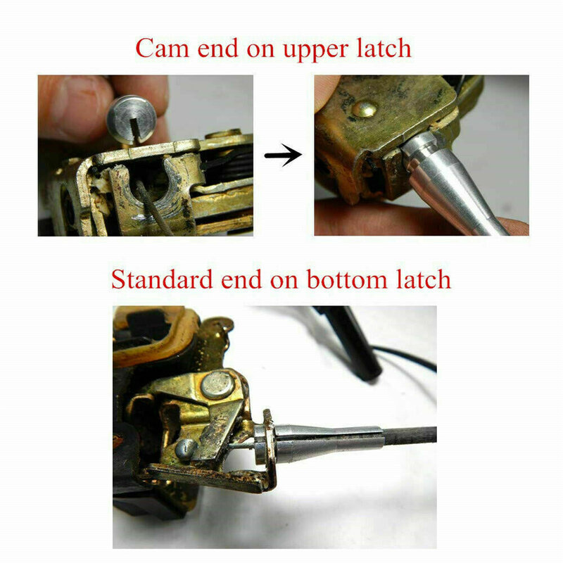 Accessories Repair Kit Parts Rear Door Latch Cable Replacement Silver 02ITR1202DSL 4pcs Aluminum Fittings For F150