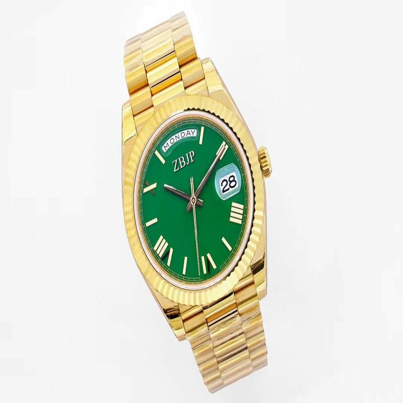 Spersonalizowany męski automatyczny zegarek mechaniczny o grubości 40MM luksusowy szafirowe szkło wodoodporny ze stali zegarek ze stali MIYOTA8215