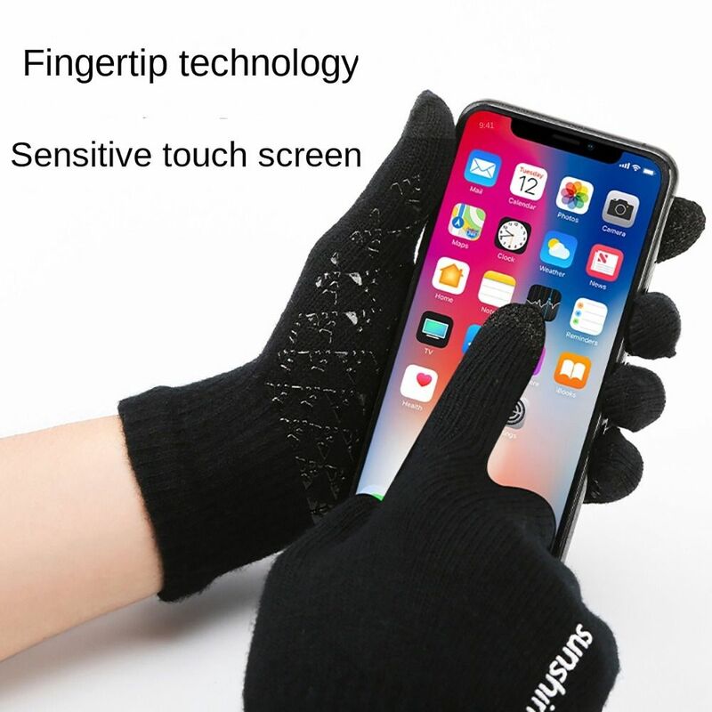 Guanti Touchscreen antiscivolo 2023 nuovi guanti invernali antivento caldi per maglieria guanti termici all'aperto
