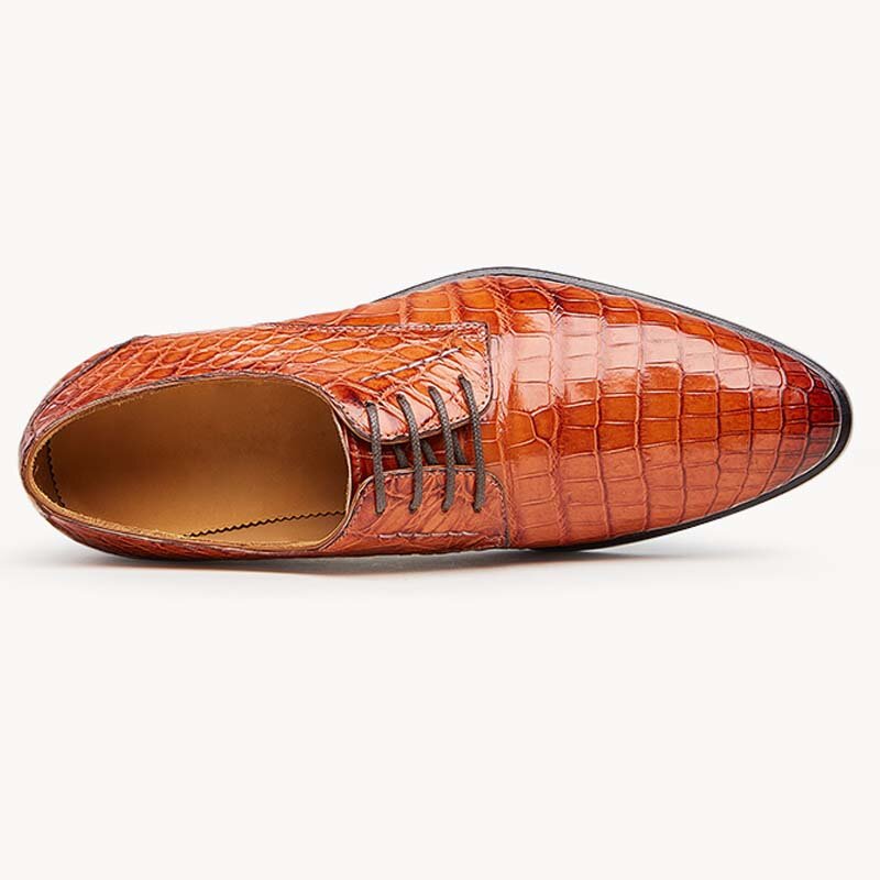 Мужские классические туфли KEXIMA CWVtianxing, под заказ, Крокодиловая Кожа, деловая обувь для отдыха