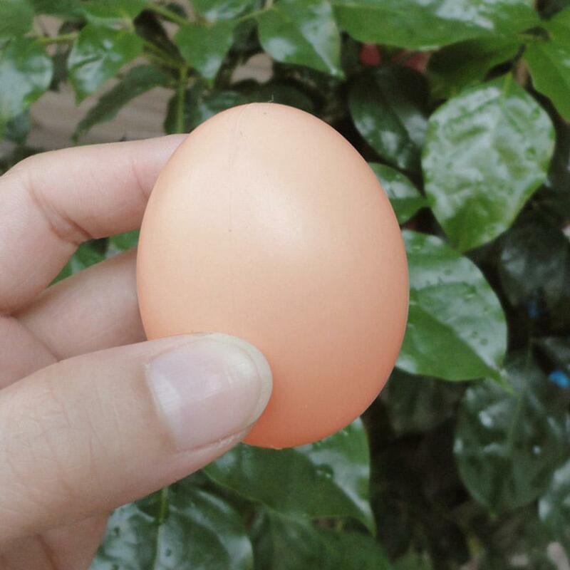 Fake Dummy Egg Hen Poultry Chicken Joke Prank Plastic Eggs Party Decor Novelty Toy For Kids DIY