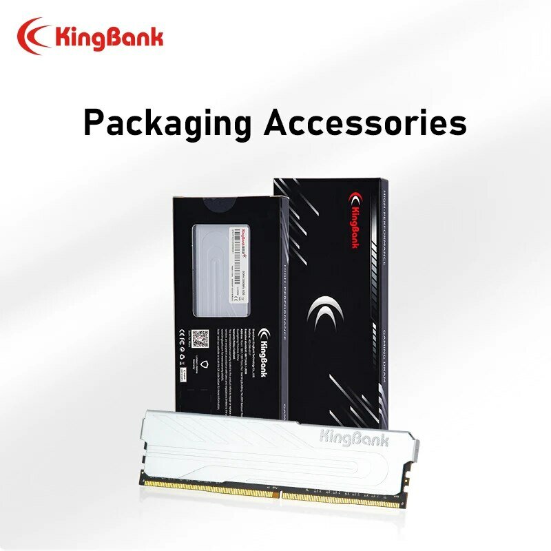 Kingbank Heatsink Memoria RAM DDR5 6000mhz 6400mhz XMP 8GB 16GB 32GB настольная память DDR5 RAM двухканальный компьютерный Настольный ПК