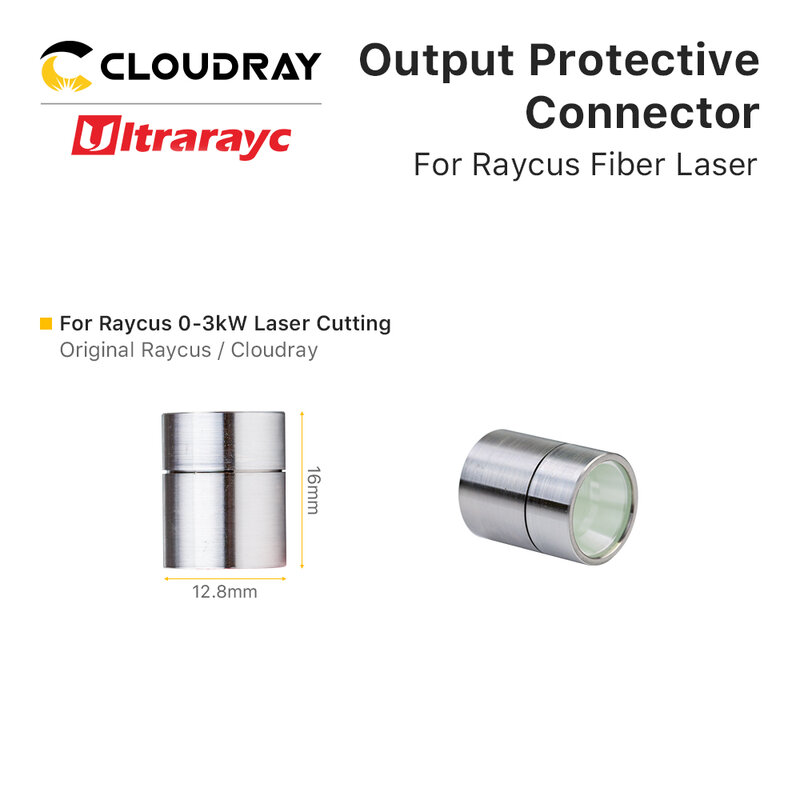Connettore di uscita Ultrarayc Raycus gruppo di lenti protettive QBH Proterctive Windows 0-15kW per cavo sorgente Laser in fibra Raycus
