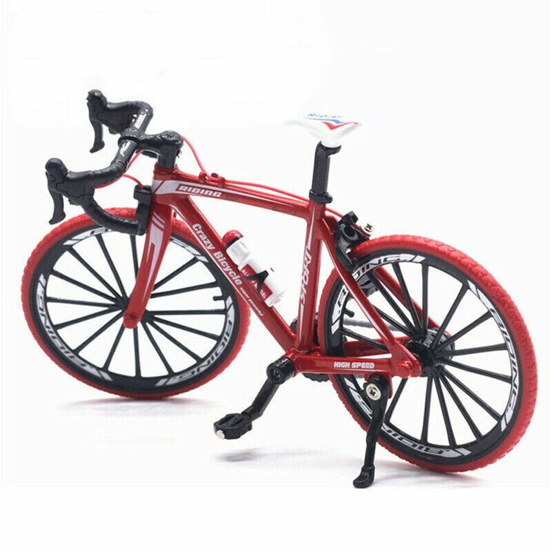 Modèle de vélo de route en métal moulé sous pression en alliage pour enfants, jouets de cyclisme, cadeaux pour enfants, véhicules jouets pour outils ménagers, 2024