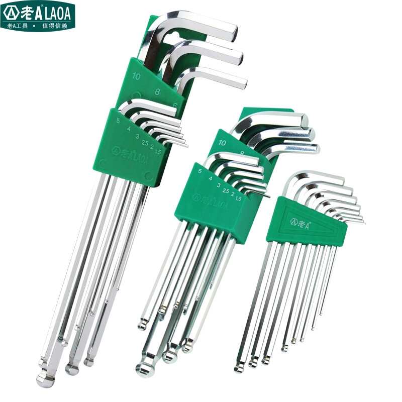 Old A S2 9 Allen Wrench Socket Head Screwdriver Set Suit Within The Six-party Mini Wrench Lengthen