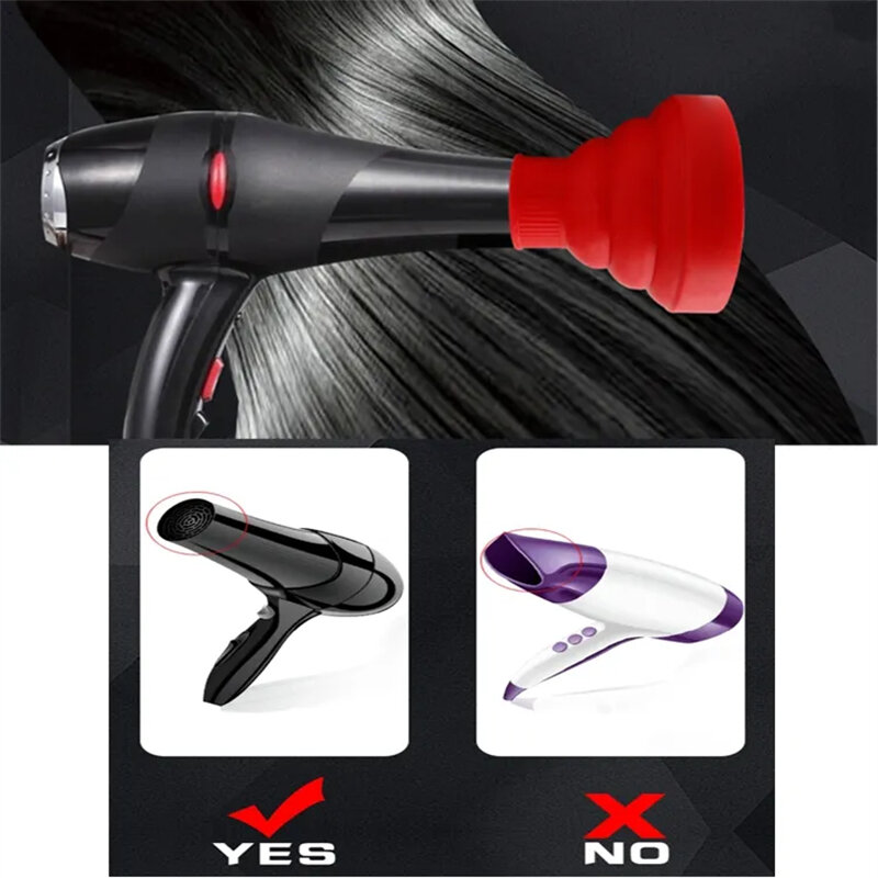Professional Home Portable Soft Silicone Foldable Difusor Barber Universal Collapsible Hair Dryer Diffuser Styling Accessories