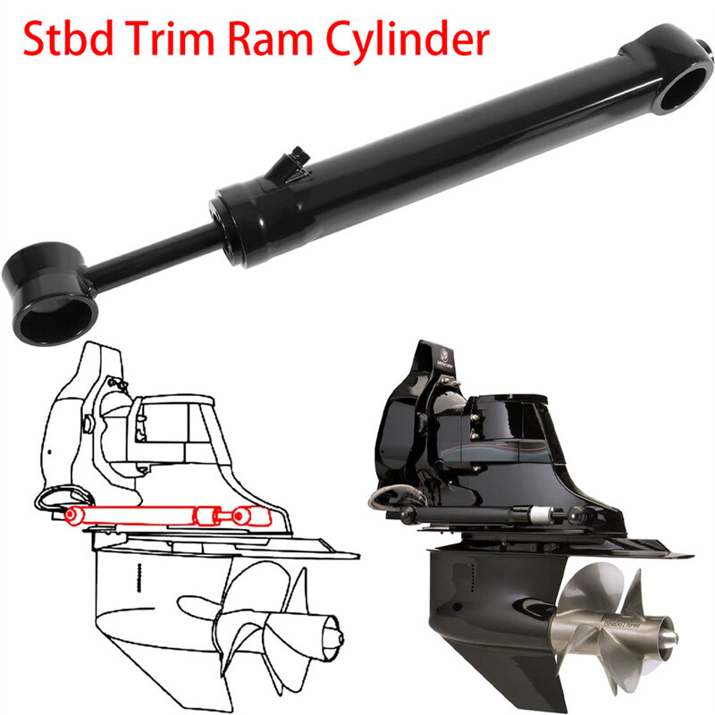 Anx Poort/Stbd Trim Ram Cilinder Power Trim Vervanging Voor Alle Mercruiser Bravo I, Ii En Iii Buitenboordonderdelen Bootaccessoires