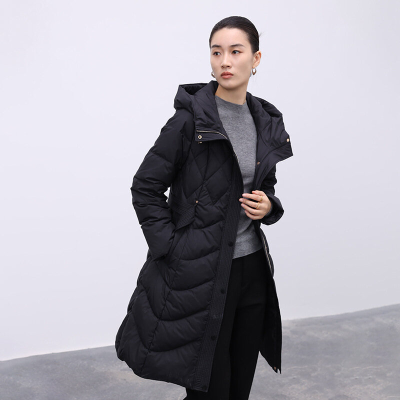 LHX 2022 FW новые модные женские пальто с белым утиным пухом