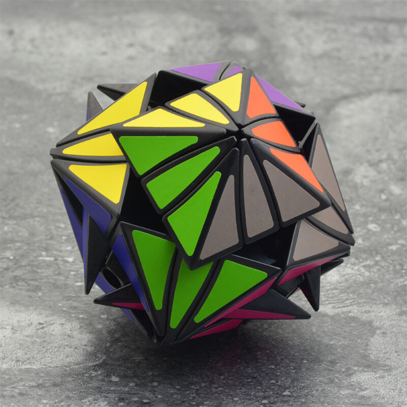 Cube magique œil d'aigle en Fiber de carbone, autocollant coloré, vitesse Magico Cubo, jouets éducatifs pour enfants
