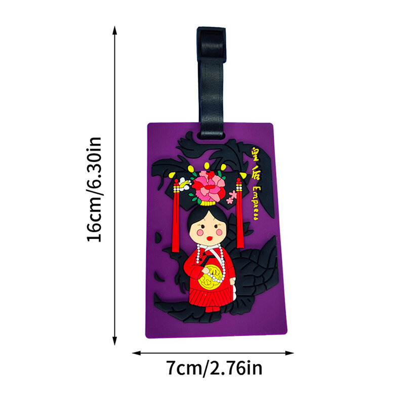 Cartoon The Twelve Chinese Zodiac Signs Soft PVC Luggage Tag Portable Travel  Baggage Boarding Tag Label Gift ID Address Holder