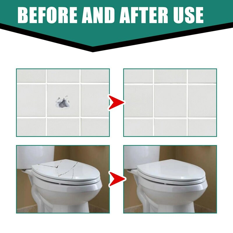 100ml Tile repair paste Bathtub marble furniture kitchen household toilet crack repair strong durable tile quick-drying adhesive