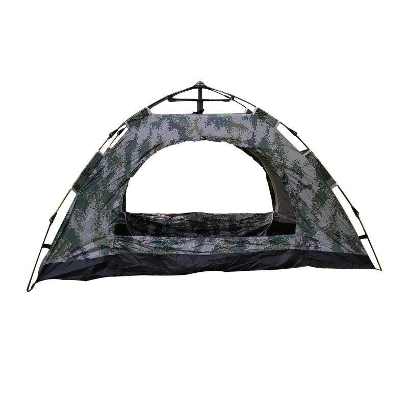 Outdoor Single Person Camouflage Camping Pop-up Winter tenda ad apertura rapida completamente automatica Dual Rain and Mosquito Proof