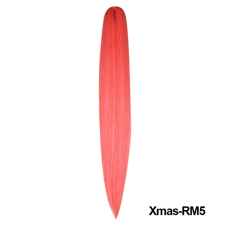 Miss Rola-extensiones de cabello sintético, colores navideños, Kanekalon HairJumbo, Yaki, extensión de cabello liso, trenza Twist, venta al por mayor