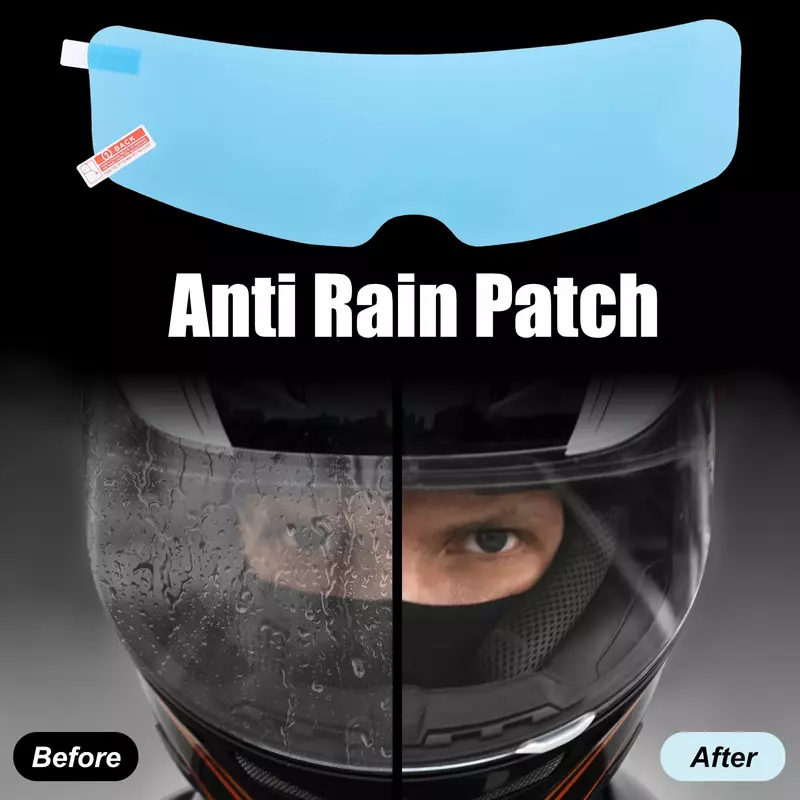 Motorrad helm klar Anti-Fog Regenschutz Film Helm Linse langlebige Nano-Beschichtung Aufkleber Moto Sicherheit Fahr helm Zubehör