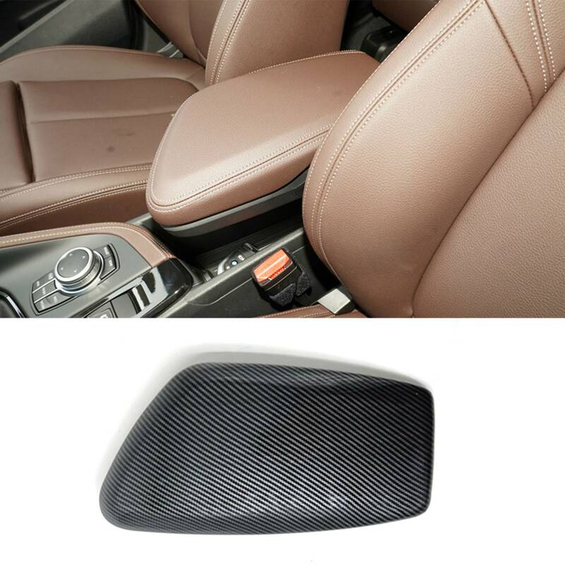 Stiker Panel pelindung sandaran tangan mobil, penutup pelat tengah kontrol sandaran tangan untuk BMW X1 E84